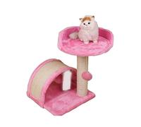MEIZHITU Cat Tree Cat Climbing Tower Cat Climbing Frame Cat Litter Cat Tree Cat Jumping Platform Cat Supplies Pet Supplies(Pink)