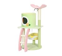 MEIZHITU Cat Tree Cat Climbing Tower Cat Climbing Frame Three-tier Platform Cat Tower Tree Cat Furniture With Ladder Cat Scratching Post Cat Activity Stand