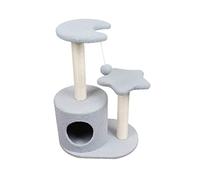 MEIZHITU Cat Tree Cat Climbing Tower Cat Tree Kittens Condos Stand Furniture With Sisal-Covered Scratching Posts And Plush Room For Cat Activity Center(Blue)