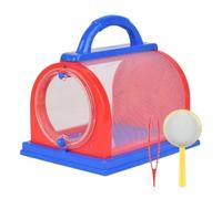 MEIZHITU Reptile Breeding Box Insect Home Office Backyard Essentials Chamber Insect Habitat Magnifying Glass Set(Blue)