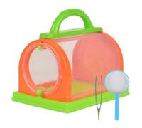 MEIZHITU Reptile Breeding Box Insect Home Office Backyard Essentials Chamber Insect Habitat Magnifying Glass Set(Grün)