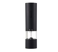 MEIZHITU Salt Pepper Mill Electric Salt And Pepper Mill Grinder Set USB Charging, For Pepper, Dried Herbs, Spices Kitchen Spice Grinder(Black)