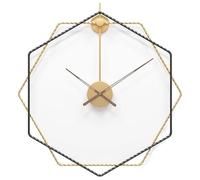 MEIZHITU Wall Clock Living Room Wall Decor Metal Wall Clock Vintage Industrial Decorative Rustic Clocks For Living Room Home Office Decor(B,50 * 50cm)