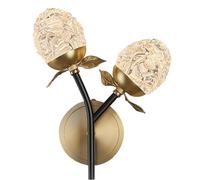 MEIZHITU Wall Sconce Light Living Room Modern Wall Light Sconces Wall Lighting With Hanging Crystal Ball, Wall Mount Lamp Bedside Wall Lamp Decor