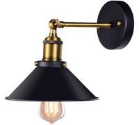 MEIZHITU Wall Sconce Light Living Room Retro Wall Lamp Black Industrial Wall Light Rustic Loft Wall Sconce Lighting Lamp