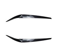 MEIZIYU 2pcs Headlight Eyelids Eyebrows Fit For BMW 5 Series G30 G31 G38 F90 M5 525I 530I 540I 2017-2021 Carbon/Black ABS Plastic Accessories car headlamp eyebrow(Carbon Look)