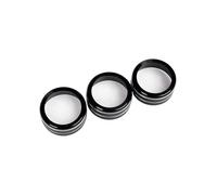 MEIZIYU 3pcs/Set Knob Ring Cover,Fit For ACURA, Integra 2023 Black Car Central Console AC Switch Button Trim Aluminum Alloy climate control button frame