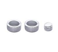 MEIZIYU Car Center Console Knob Button Cover Ring Trim,Fit For,X1 E84 2009-2015 climate control button frame(Silver)