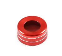 MEIZIYU Car Central Knob Ring Trim Cover,Fit For Jaguar, F-pace XE XF 2016-2019 climate control button frame(Red)