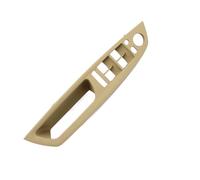 MEIZIYU Car Inner Door Armrest Window Switch Panel Handle Pull Trim Cover,Fit for BMW, X5 X6 E70 E71 E72 Interior Inner Door Handle(LHD Armrest-Beige)