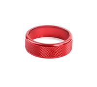 MEIZIYU Knob Decoration Ring Cover Trim,Fit For KIA, K5 2021-2024 Console Central Gear Shifter climate control button frame(Red)