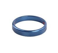 MEIZIYU Knob Ring Cover Decoration Trim,Fit For KIA, Mohave 2021-2024 Central Console Gear climate control button frame(Blue)