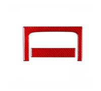 MEIZIYU Storage Box Stickers,Fit for Dodge, RAM 2002-2005 Carbon Fiber Central Panel Trim Cover Car Interior Accessories Decorative Dashboard Switch Cover(Red)
