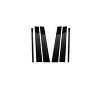 MEIZIYU Window Door Column B C Pillar Post Cover Trim Fit For VW Golf MK6 5K 2009 2010 2011-2012 Decoration Stickers Styling Glossy Black Window Pillar Decorative Trim