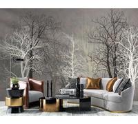 MEIZONGHUOJI Photo Wallpaper Wall Mural Retro Trees Jungle Woods Non-Woven Murals Bedroom Living Room Decor Modern Design 250Cm(W) X175Cm(H)
