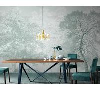 MEIZONGHUOJI Photo Wallpaper Wall Mural Trees Jungle Woods Non-Woven Murals Bedroom Living Room Decor Modern Design 350Cm(W) X256Cm(H)