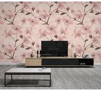 MEIZONGHUOJI Self Adhesive Wallpaper Flowering Plants 45×600cm Waterproof Peel and Stick Wallpaper Removable Sticky Back Plastic Living Room Bedroom Wall Furniture Vinyl Film