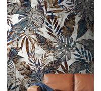MEIZONGHUOJI Self Adhesive Wallpaper Retro Pastoral Plant Leaves grayWallpaper 45×600cm Waterproof Peel and Stick Wallpaper Removable Sticky Back Plastic Living Room Bedroom Wall Furniture Vinyl Film
