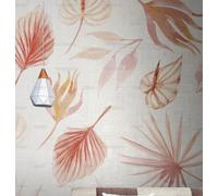 MEIZONGHUOJI Self Adhesive Wallpaper Watercolor Plant Leaves pastoralWallpaper 45×600cm Waterproof Peel and Stick Wallpaper Removable Sticky Back Plastic Living Room Bedroom Wall Furniture Vinyl Film