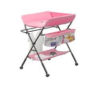 MeJa Baby Changing Table,Baby Changing Unit, Portable Folding Adjustable Changing Tables, Infant Care Station with Wheels and Storage, Diaper Organizer Station Table