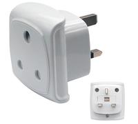 MejaRizon South Africa Plug Adapter, South Africa to UK Plug Adapter with 13A Fused, Type M to Type G Travel Adapter Suitable for Eswatini, Lesotho, Botswana, Namibia, Zimbabwe to UK(White)