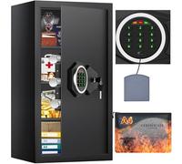 Mejasg 70.5L Large Home Safe Box with Combination Lock and A4 Fireproof Bag