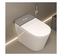 MEJE #MZE013 - Simple and Elegant One Piece Smart Toilet, Heated Bidet with Dryer and Warm Water, Auto Flush, Auto Open and Close, with Remote Control, Night Light,Floor Mounted Wall Drainage, White