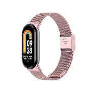 Mejiwasmi Strap for Xiaomi Mi Band 10/9/8 Replacement Strap for Mi Band 9 SmartWatch Straps Wristband Bracelet for Women Men (Rose Pink)