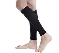 MEJORMEN Compression Knee High Leg Socks Calf Sleeve 30-40 mmHg for Women Varicose Veins, Black (Sleeve), S