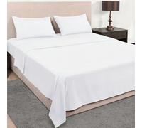 Mejoroom Queen Sheet Set - Hotel Luxury 1800 Bedding Sheets & Pillowcases - Deep Pocket Fitted Sheet, Hypoallergenic, Wrinkle& Breathable, Fade Resistant - 4 Piece (Queen,White)