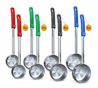 MeJOY Portion Control Serving Spoon Ladle utensil for Serving and Buffets, Set of 8