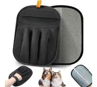 Mejreiik Pet Hair Removal Glove for Cats & Dogs, 2025 Newly Upgraded Five-Finger Electrostatic Pet Hair Gloves, Reusable Pet Hair Remover Tool for Clothing, Couch, Carpet, Car Seat Pet Hair Gloves