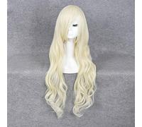 MekakuCity Actors Kozakura Mari Long Curly Blond Heat Resistant Synthetic Hair Wig for Women Anime Universal Cosplay Wigs Blond