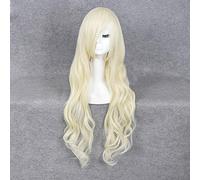 MekakuCity Actors Kozakura Mari Long Curly Blond Heat Resistant Synthetic Hair Wig for Women Anime Universal Cosplay Wigs Blond