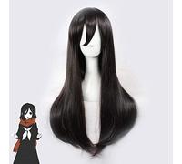 Mekakucity Actors Tateyama Ayano Cosplay Wigs Black Long Straight Heat-resistant Fiber Hair Perucas Anime Costume Wig KUZZ338E
