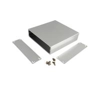 Mekalero Aluminum Electronic Project Box Enclosure with End Plates and Screws, Open-End Housing Case for Power Supply Units, Instrument Builds and Controller Covers, 26x103x110 Mm