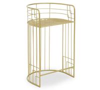 mekbuda metal lounge chair in gold
