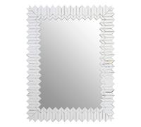 mekbuda rectangular wall bedroom mirror in silver frame