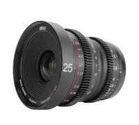 MEKE 25mm T2.2 Large Aperture Manual Focus Low Distortion 4K Mini Cine Lens for Micro Four Thirds Mount Compatible with Olympus Panasonic Lumix Cameras and BMPCC 4K Zcam E2 GH5 GH6 GH7