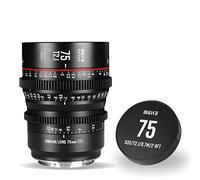 MEKE 75mm T2.1 Super 35 Prime Manual Focus Cinema Lens for EF-Mount Cine Camera Compatible with Canon C200 C300 II, RED Komodo, BMPCC 6K, Z CAM E2-S6 BMPCC 6K Pro