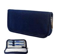 MEKEET 1PCS Insulin Pen Case Portable Insulin Cooler Travel Case Diabetic Patient Organizer Medical Travel Insulin Case Medicine Cool Bag for Insulin Pen and Diabetic Supplies (Navy Blue)