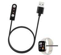 MEKEET 1PCS Reflex Active Smart Watch Charger, 2 Pin Magnetic, Black, USB, Compatible with Haylou Solar, RT, RT2, RS4, Charger