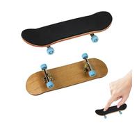 MEKEET 1SET The Pro Fingerboard Black Wooden Fingerboard with Box Alloy Fingerboard Finger Skateboards Suitable for Office Workers or Students Reduce Pressure Relaxing Brain Gifts (99MM*29MM)