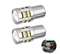MEKEET 2PCS P21W Led Bulb Aluminum Alloy Led Reverse Light Bulbs White P21w Bulb Led Side Light Bulb for Reverse Light Brake Turn Signal 501 Bulb Auto Backup Rear Fog Lamp Stop Tail Position Bulbs