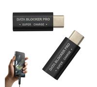 MEKEET 2PCS Usb Data Blocker and Usb to C Data Blocker Black Usb Data Blocker Protect Charge Only Adapter Safe Charging Data Blocker Compatible Portable Charging Device Prevent for Hacking
