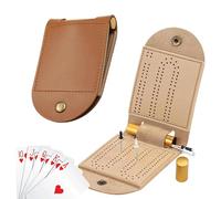 MEKEET 3PCS/3 Cribbage Board Game Set Pegs Cribbage Board Cribbage Accessories Cribbage Board with Pegs Game Bag Scoreboard Cribbage Board for Parties Gatherings Car Traveling Princess