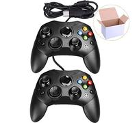 Mekela Classic Wired Controller Gamepad Joysticks for Xbox S Type Console (Black and Black)