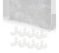 Meking 8PCS Photo Backdrop Board Brackets, T-Shape Vertical Background Support for Product Photography Universal Hard Plastic Backdrop Stand Suitable 4-8mm Thick Board