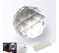 Meking Photography Prism with Microfiber Cleaning Cloth, Optical Crystal Glass Ball Filter with 1/4" Thread Mount, Portable 60mm Rainbow Prism for Photos and Teaching Light Spectrum