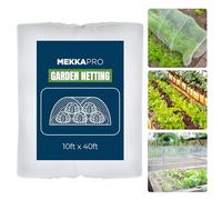 MEKKAPRO XL Mosquito Bug Screen Netting, Garden Netting for Vegetables, Flowers, Fruits, Plants Barrier Insect Bird (10ft x 40ft (3m x 12m))